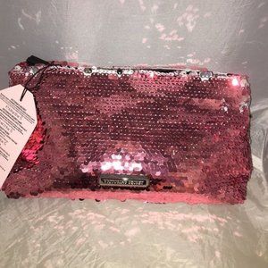 Victoria's Secret Pink Sequin Sparkle Evening clutch Bag NWT